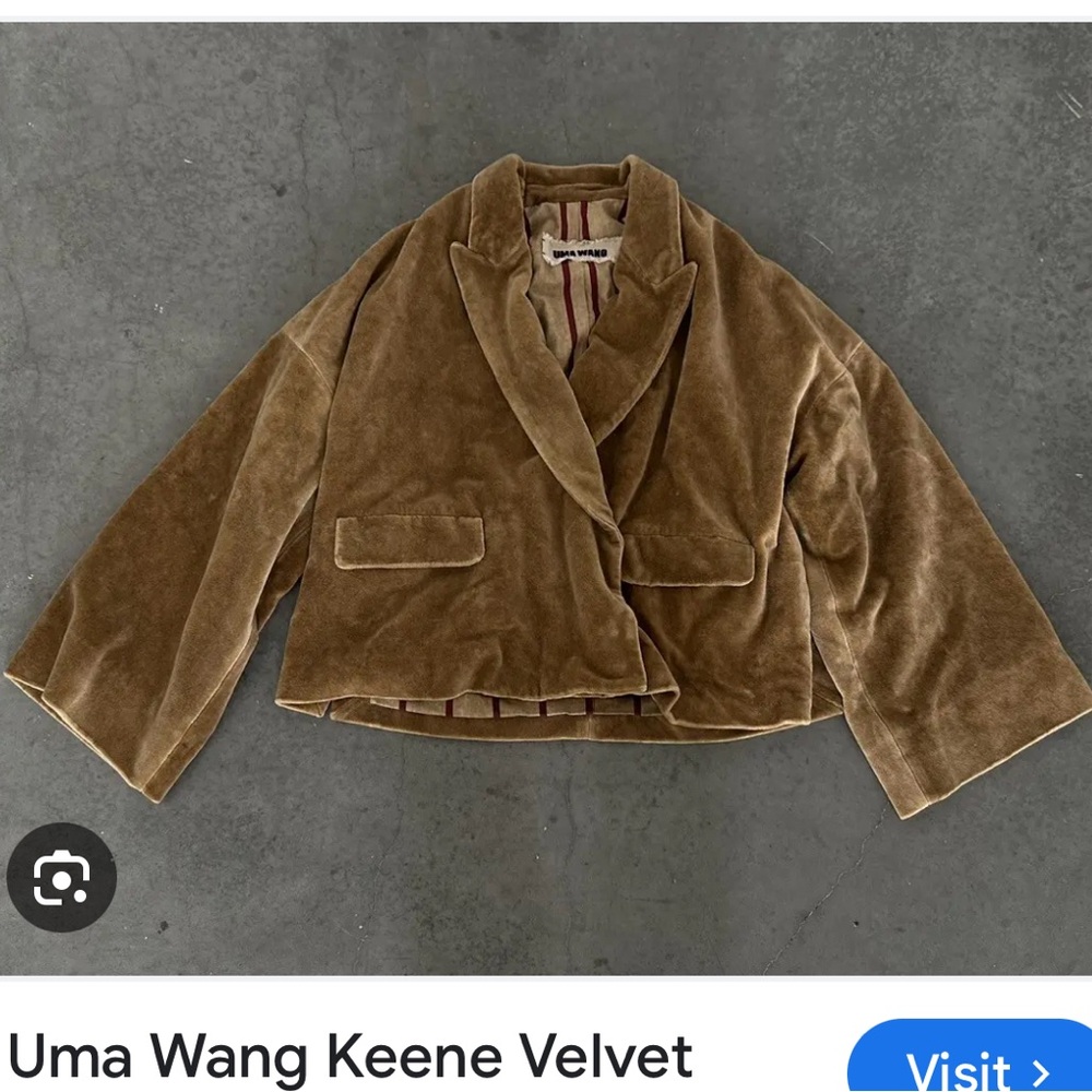 ISO: Uma Wang Keene Velvet Jacket